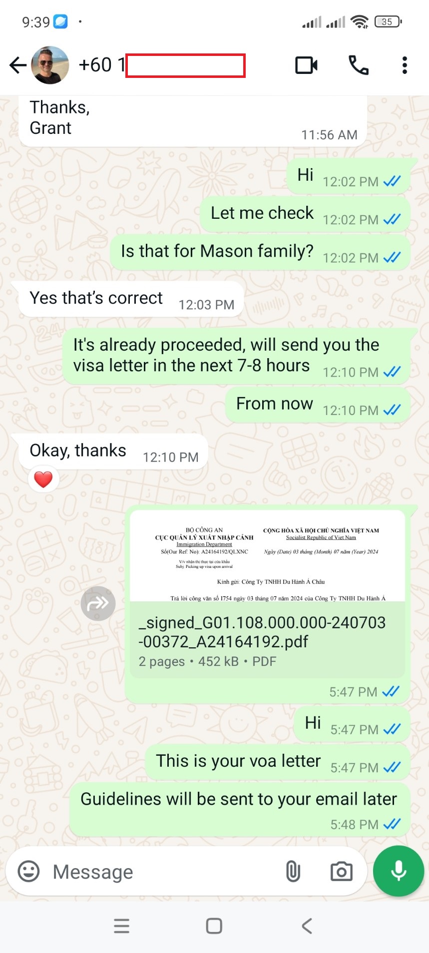 Customer Review