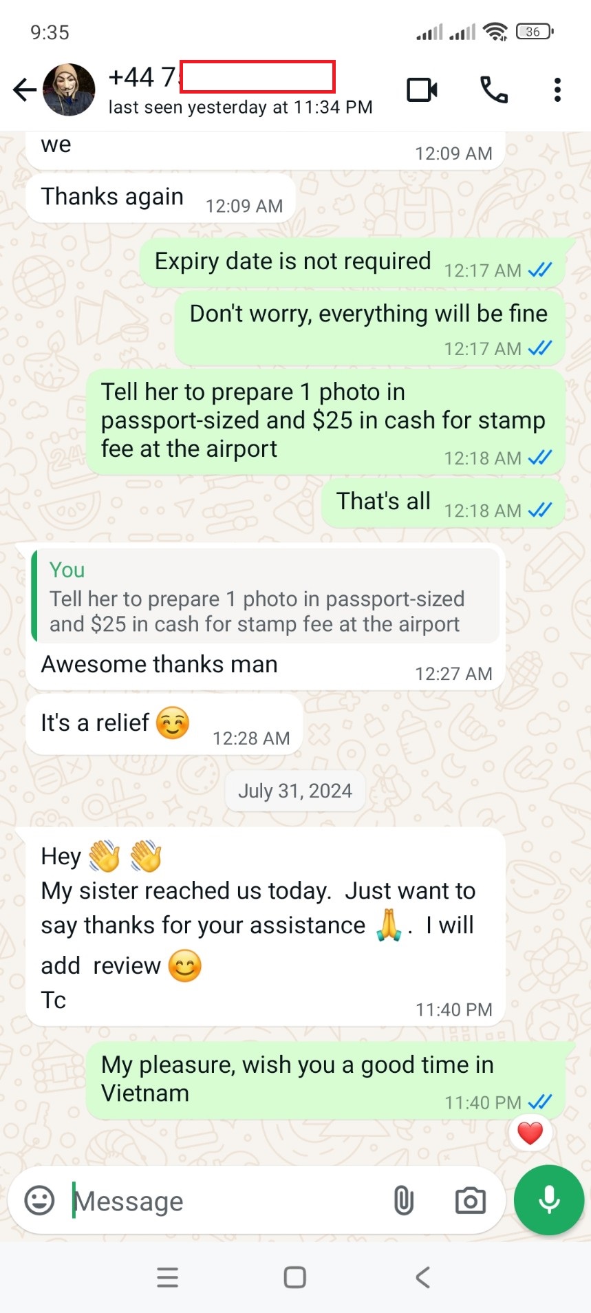 Customer Review